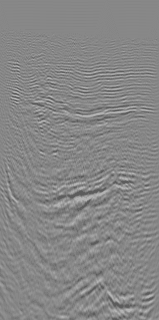 Annotated seismic horizons used as training labels